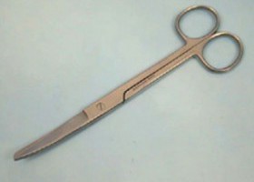 130216 Nůžky chirurgické 16cm T/O, zahnuté