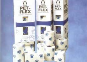 160799 Pet-Flex elastická bandáž, 10cmx4,5m, potisk modrá tlapka