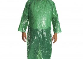 260610 - Jednorázový ochranný oblek plastový zelený