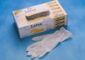 260763 rukavice latex krátké - velké
