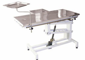 Elektrický operační stolek s odtokovým otvorem